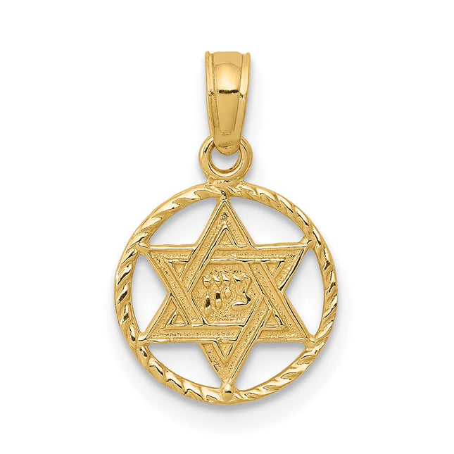 14k Yellow Gold Pendants Style C4458 - Classique Jewelry Inc.