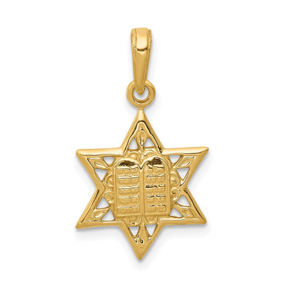 14K gold star pendant