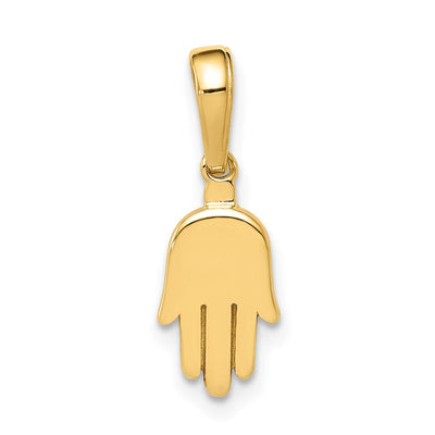 14K gold hamsa pendant