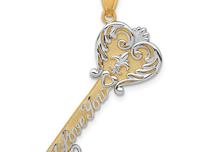 14k Yellow & Rhodium Jewelry Style C4489 - Classique Jewelry Inc.