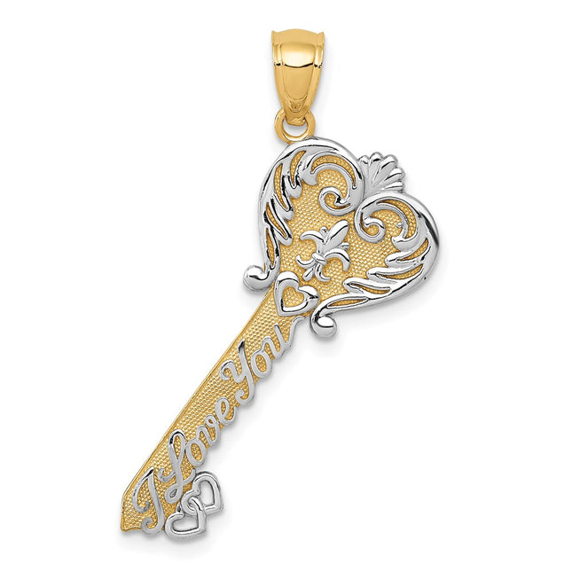 14k Yellow & Rhodium Jewelry Style C4489 - Classique Jewelry Inc.