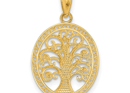 14k Yellow & Rhodium Pendants Style C4493 - Classique Jewelry Inc.