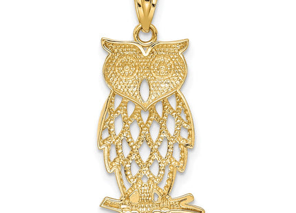 14k Yellow & Rhodium Pendants Style C4496 - Classique Jewelry Inc.