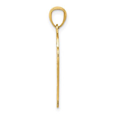 14K Yellow Gold Basketball Pendant