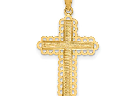 14k Yellow & Rhodium Pendants Style C4506 - Classique Jewelry Inc.