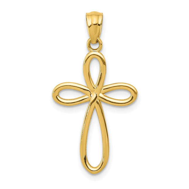 14k Yellow Gold Pendants Style C4508 - Classique Jewelry Inc.