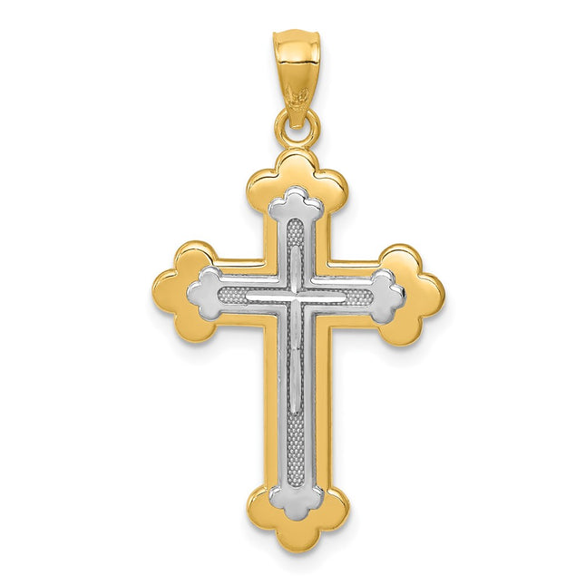 14k Two-tone Pendants Style C4512 - Classique Jewelry Inc.
