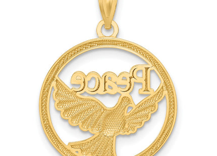 14k Yellow & Rhodium Pendants Style C4527 - Classique Jewelry Inc.