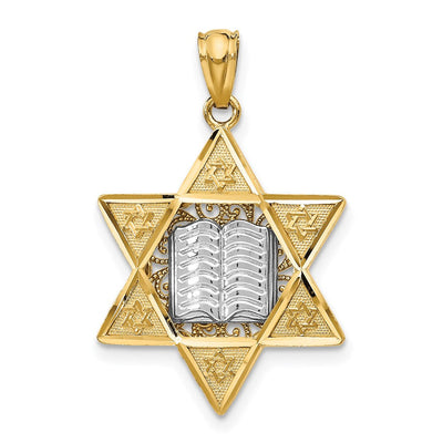 14K gold star pendant