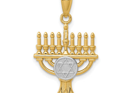 14k Yellow & Rhodium Pendants Style C4532 - Classique Jewelry Inc.