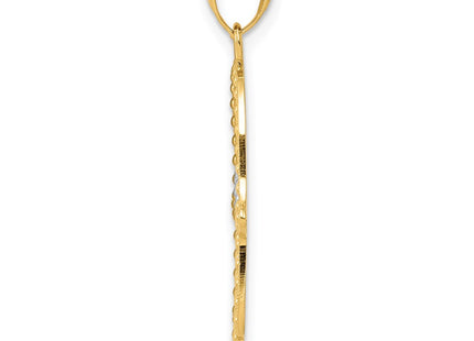 14k Yellow & Rhodium Pendants Style C4533 - Classique Jewelry Inc.