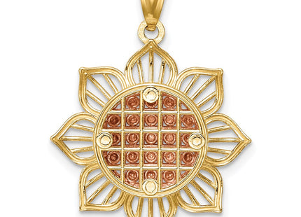 14k Two-tone Pendants Style C4569 - Classique Jewelry Inc.