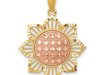 14k Two-tone Pendants Style C4569 - Classique Jewelry Inc.