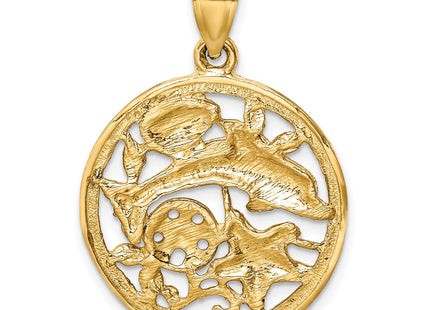 14k Yellow Gold Pendants Style C4598 - Classique Jewelry Inc.