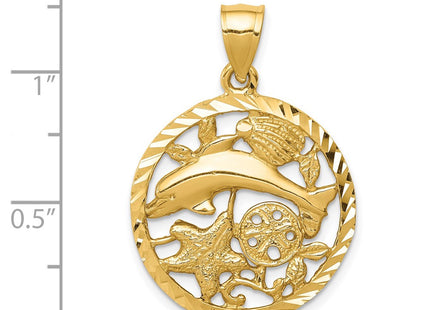 14k Yellow Gold Pendants Style C4598 - Classique Jewelry Inc.