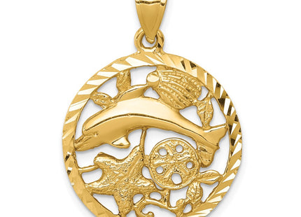 14k Yellow Gold Pendants Style C4598 - Classique Jewelry Inc.