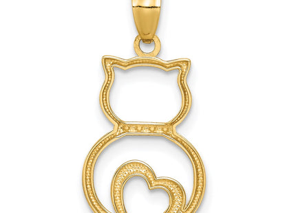 14k Yellow & Rhodium Pendants Style C4621 - Classique Jewelry Inc.