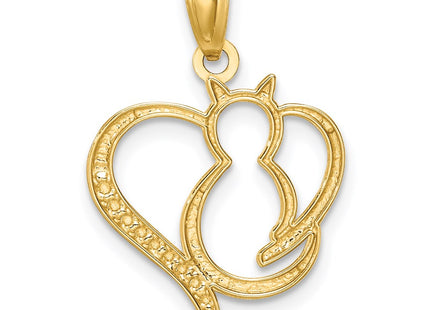14k Yellow & Rhodium Pendants Style C4624 - Classique Jewelry Inc.