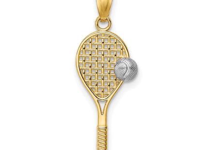 14k Yellow & Rhodium Pendants Style C4630 - Classique Jewelry Inc.