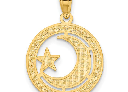 14k Yellow & Rhodium Pendants Style C4640 - Classique Jewelry Inc.