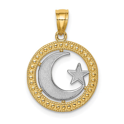 14K gold star pendant