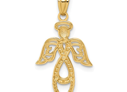 14k Yellow & Rhodium Pendants Style C4647 - Classique Jewelry Inc.
