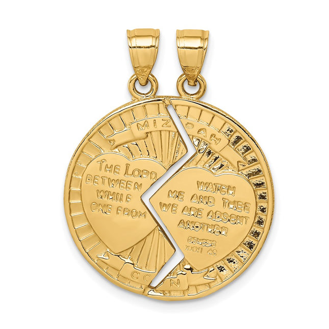 14k Yellow Gold Pendants Style C4661 - Classique Jewelry Inc.