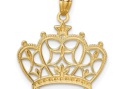 14k Yellow & Rhodium Pendants Style C4673 - Classique Jewelry Inc.