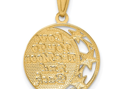 14k Yellow & Rhodium Pendants Style C4680 - Classique Jewelry Inc.