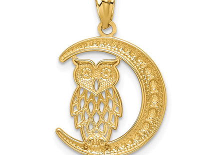 14k Yellow & Rhodium Pendants Style C4681 - Classique Jewelry Inc.