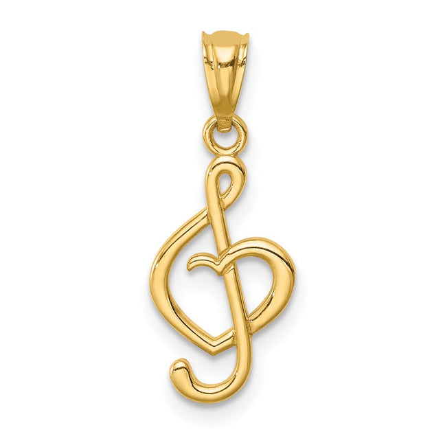 14k Yellow Gold Pendants Style C4685 - Classique Jewelry Inc.