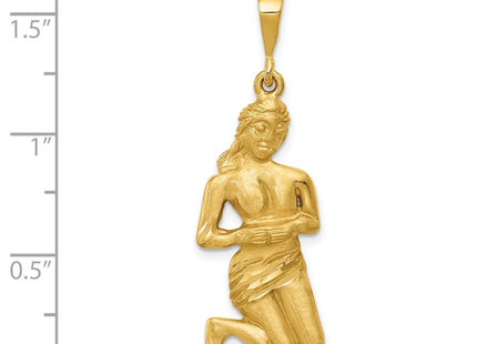 14K gold zodiac charm, another view