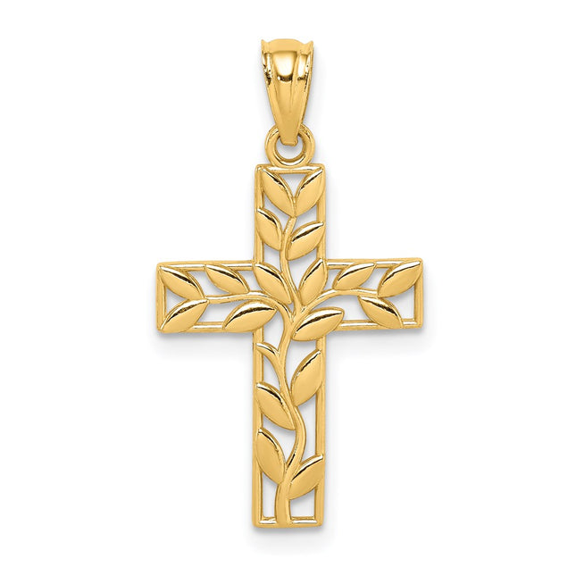 14k Yellow Gold Pendants Style C4690 - Classique Jewelry Inc.
