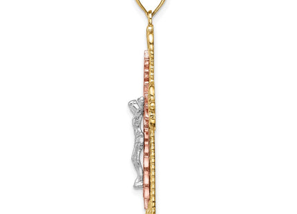 14k Tri-Color Pendants Style C4708 - Classique Jewelry Inc.