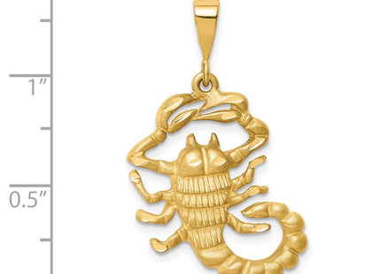 14K gold zodiac charm, another view