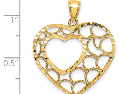 14K gold pendants & charm, further view