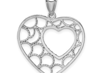 14k White Gold Pendants Style C4718 - Classique Jewelry Inc.