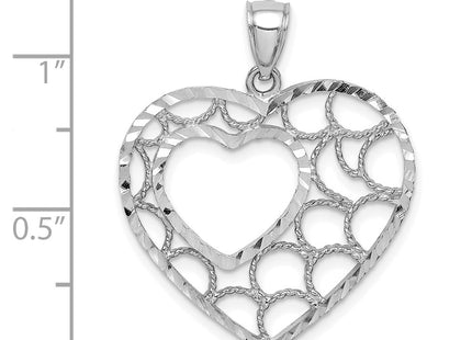 14k White Gold Pendants Style C4718 - Classique Jewelry Inc.