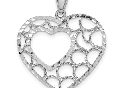 14k White Gold Pendants Style C4718 - Classique Jewelry Inc.