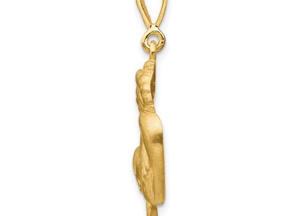 14K gold zodiac charm, alternate view
