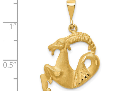 14K gold zodiac charm, another view