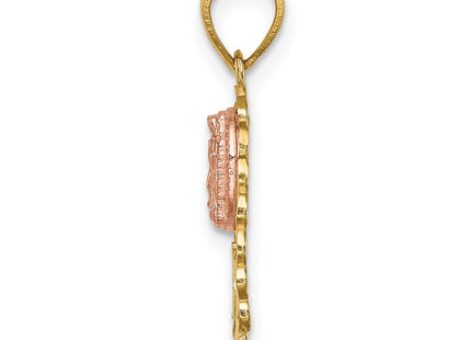 14k Two-tone Pendants Style C4746 - Classique Jewelry Inc.