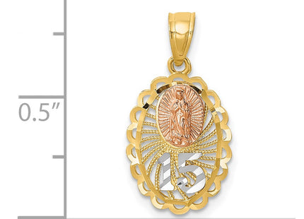 14k Two-tone Pendants Style C4746 - Classique Jewelry Inc.