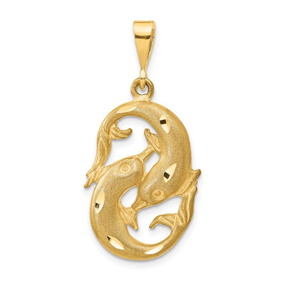 14K gold zodiac charm