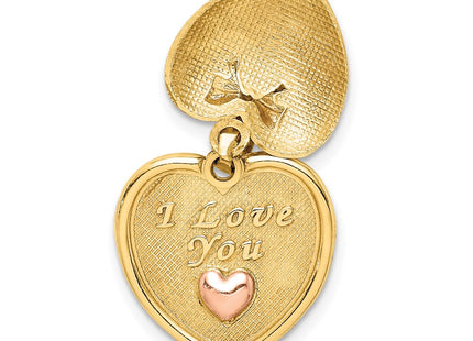 14k Yellow & Rhodium Pendants Style C4751 - Classique Jewelry Inc.