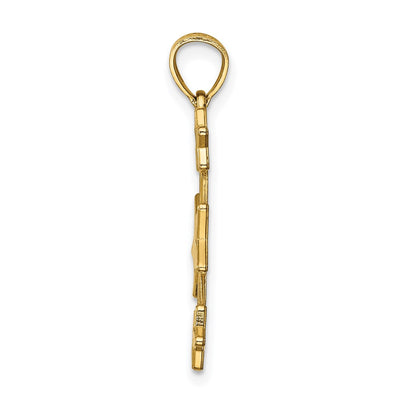 14K D/C Stars Pendant