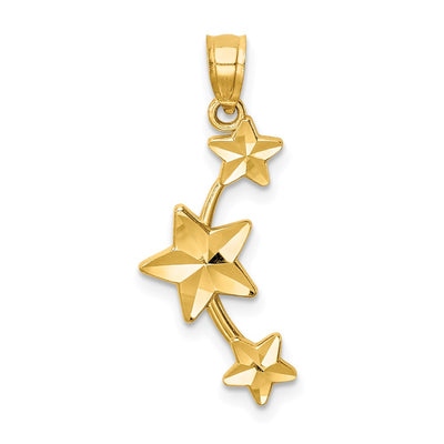 14K gold star pendant