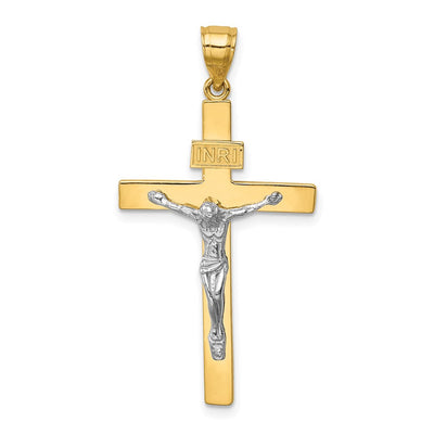 14K gold crucifix pendant