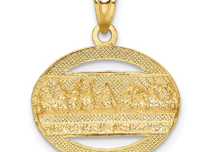 14k Yellow & Rhodium Pendants Style C4772 - Classique Jewelry Inc.