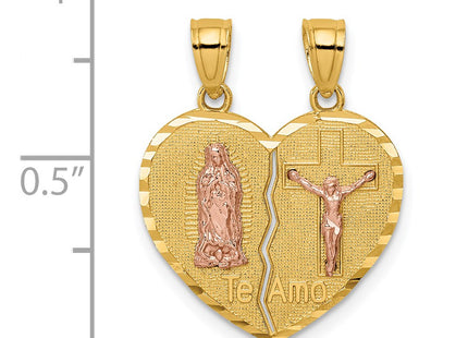 14k Two-tone Pendants Style C4780 - Classique Jewelry Inc.